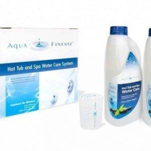 Aquafinesse with Chlorine hot tub care chemicals from Leicester Hot Tub Hire