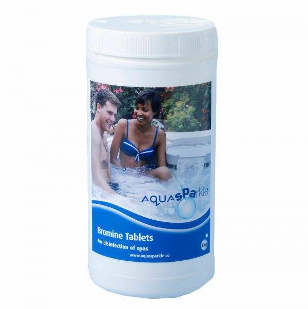 aquasparkle bromine tablets from Leicester Hot Tubs