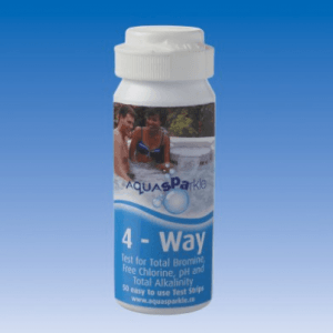 Aquasparkle 4 Way Test Strips from Leicester Hot Tub Hire, Sales, Chemicals and Accessories